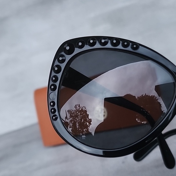 Tory Burch Rhinestone Cat Eye Sunglasses TY7057- B main image 13